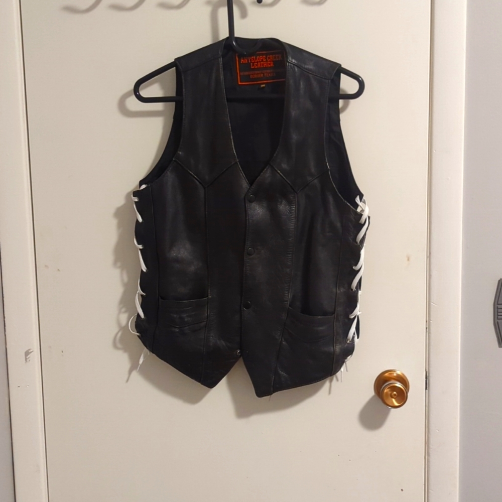 Leather vest